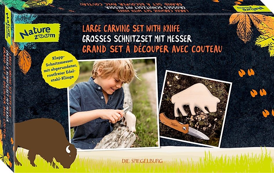 COPPENRATH DIE SPIEGELBURG Spielwerkzeug Großes Schnitzset mit Messer - Nat günstig online kaufen