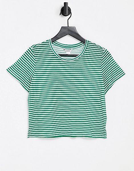 Monki – T-Shirt in Grün günstig online kaufen
