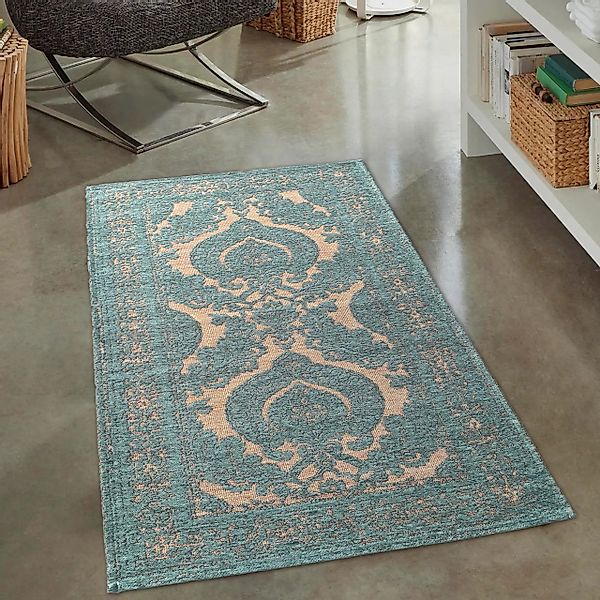 Carpetia Teppich Teppich Wohnzimmer, orientalisch, petrol günstig online kaufen