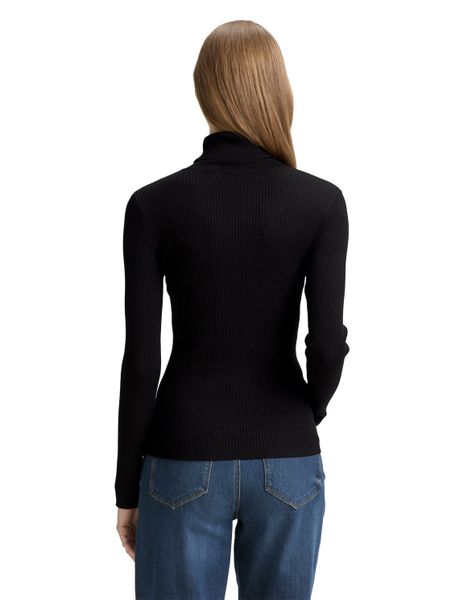 TOM TAILOR Denim Rollkragenpullover in Strick-Optik günstig online kaufen