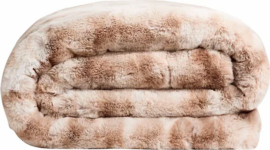 Star Home Textil Wohndecke »Marmor« Kuscheldecke, Felloptik, Beige und Anth günstig online kaufen