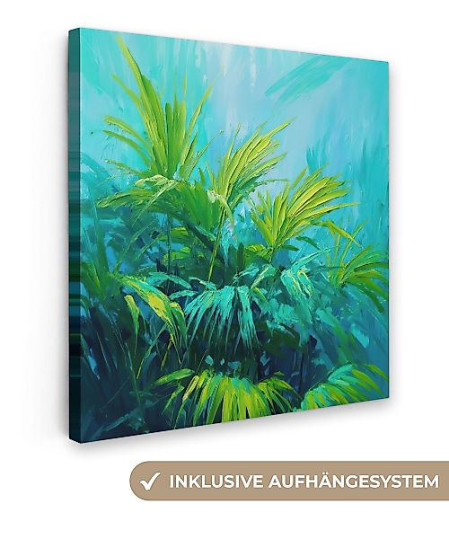 OneMillionCanvasses® Leinwandbild Blätter - Grün - günstig online kaufen