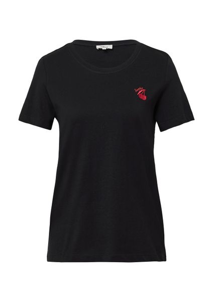 s.Oliver Kurzarmshirt T-Shirt Jersey-T-Shirt mit Stickerei günstig online kaufen