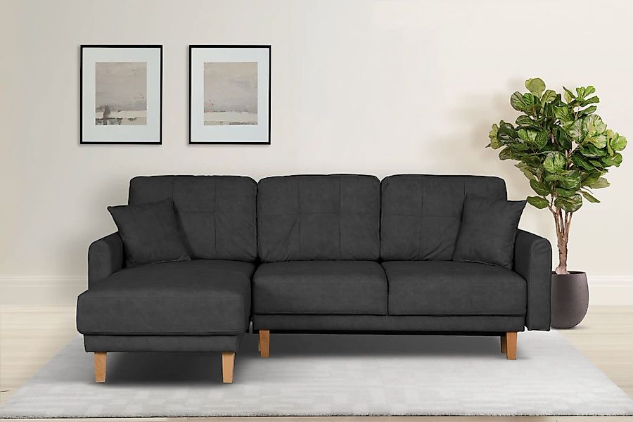 Home affaire Ecksofa "TRIPLO optionale Schlafsofa mit Bettkasten, Maße B/T/ günstig online kaufen