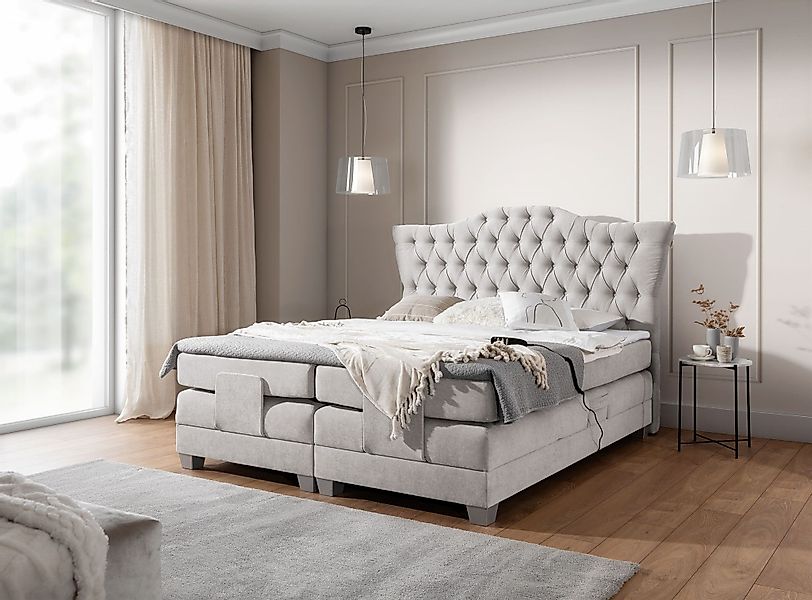 Fun Möbel Boxspringbett Schlafzimmerbett FAUSTO Elektrisch günstig online kaufen
