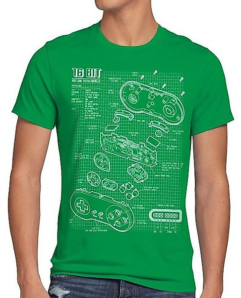 style3 T-Shirt 16-Bit Gamer classic snes nintendo nes switch super famicom günstig online kaufen