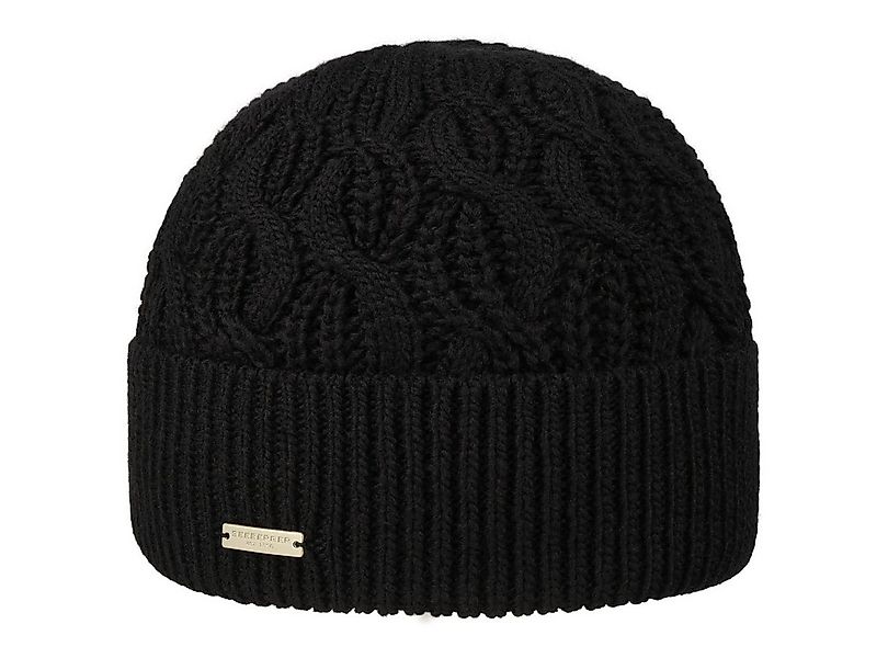 Seeberger Beanie (1-St) Strickmütze mit Umschlag günstig online kaufen