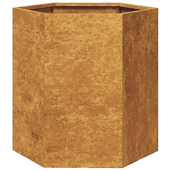 vidaXL Blumentopf Pflanzkübel Sechseckig 46x40x45 Wetterfester günstig online kaufen