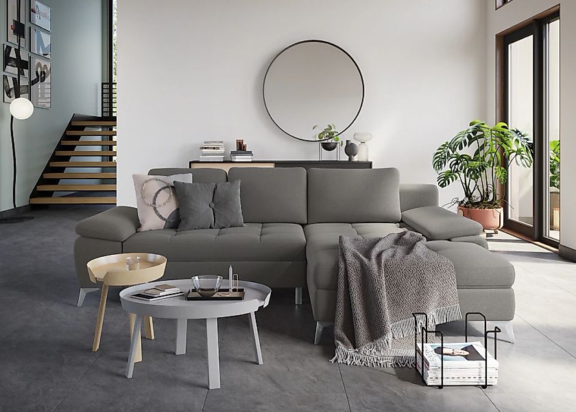 sit&more Ecksofa "Latigo L-Form" mit Recamiere, wahlweise mit Bettfunktion günstig online kaufen