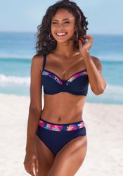 LASCANA Bügel-Bikini-Top Exotic, mit bedruckter Blende günstig online kaufen