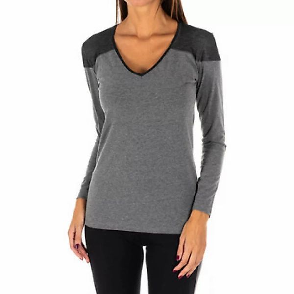 Rossoporpora  Langarmshirt DB756-GRIGIO-MELANGE günstig online kaufen