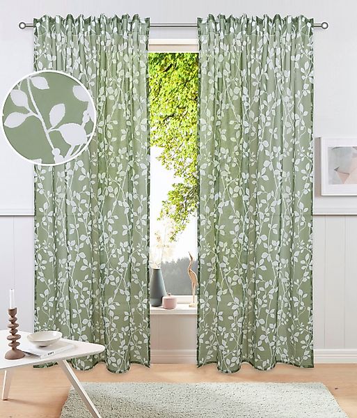 my home Gardine »Issoire« Multifunktionsband 1 Stk. tlg. Wohnzimmer, Schlaf günstig online kaufen