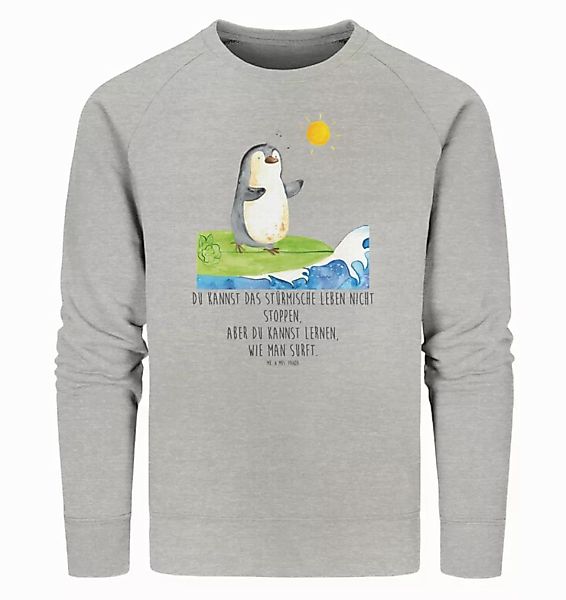 Mr. & Mrs. Panda Longpullover Pinguin Surfer Größe XXL - Heather Grey - Ges günstig online kaufen