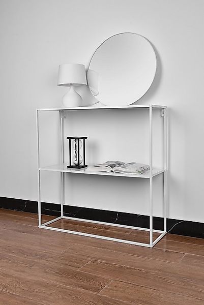 MIRRORS AND MORE Konsolentisch Alexis, modernes Metallregal günstig online kaufen