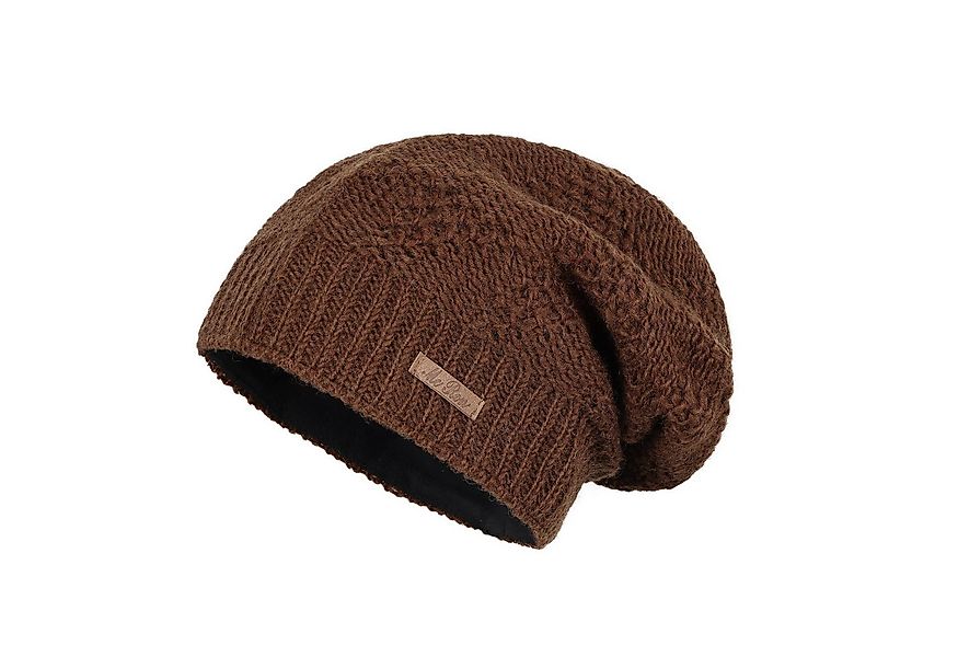 McRon Beanie Wollmütze Modell Lina gefüttert mit Fleece, hoher Schurwollant günstig online kaufen