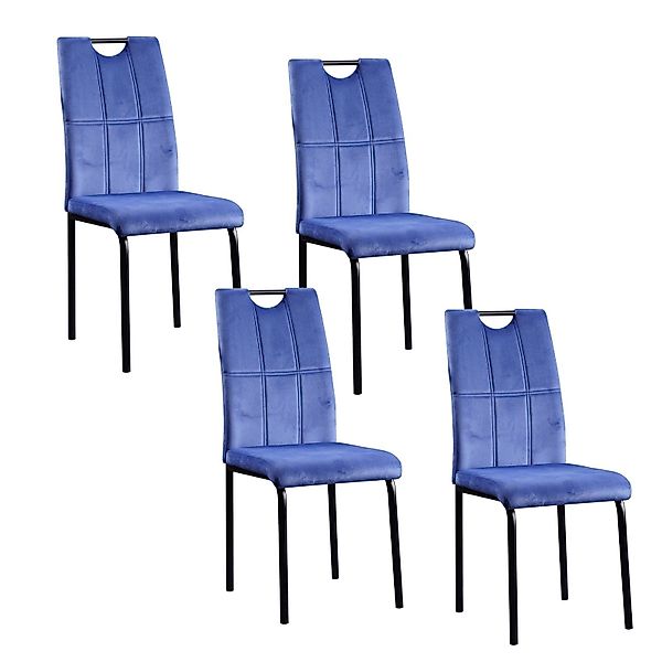 HTI-Living Esszimmerstuhl Stuhl Denton Velvet Blau günstig online kaufen