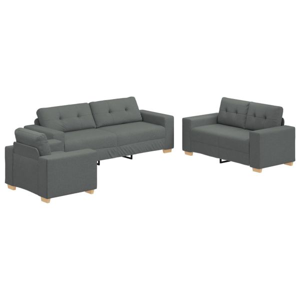 vidaXL Sofa 3-tlg. Sofagarnitur mit Kissen günstig online kaufen