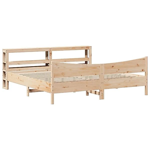vidaXL Massivholzbett mit Kopfteil 200x200 cm Kiefer 3306291 günstig online kaufen