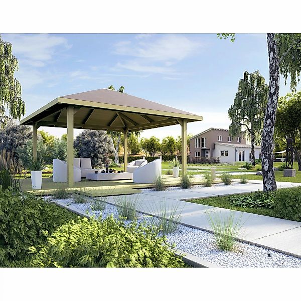 weka Pavillon "Gartenoase 651 A Gr.2", 19 mm Massivholzdach günstig online kaufen