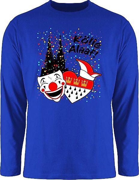Shirtracer Rundhalsshirt Kölle Alaaf Kostüm Köln Karneval Wappen I Jeck Rut günstig online kaufen