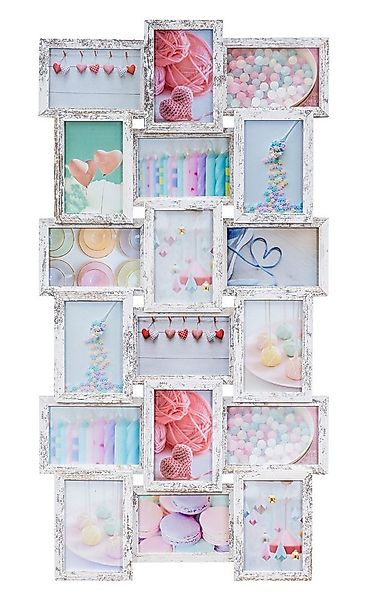 Levandeo® Bilderrahmen Collage, Bilderrahmen Collage 44x85cm 18 Fotos 10x15 günstig online kaufen