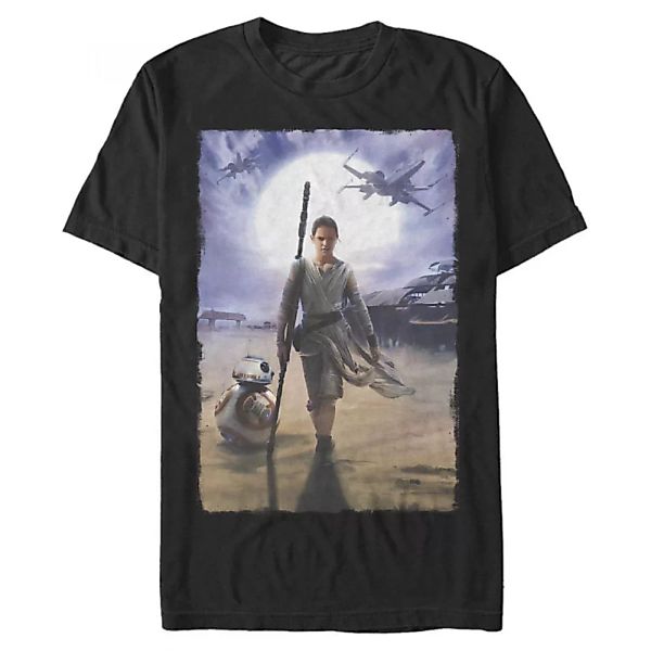 Star Wars - The Force Awakens - Gruppe Rey Painting - Männer T-Shirt günstig online kaufen