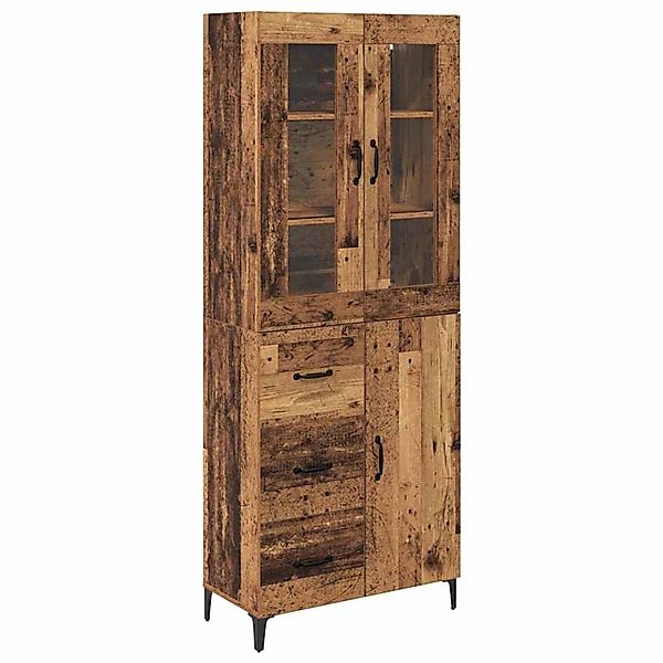 vidaXL Highboard Wandmontiert Altholz 69,5 x 34 x 180 cm Holzwerkstoff 3415 günstig online kaufen