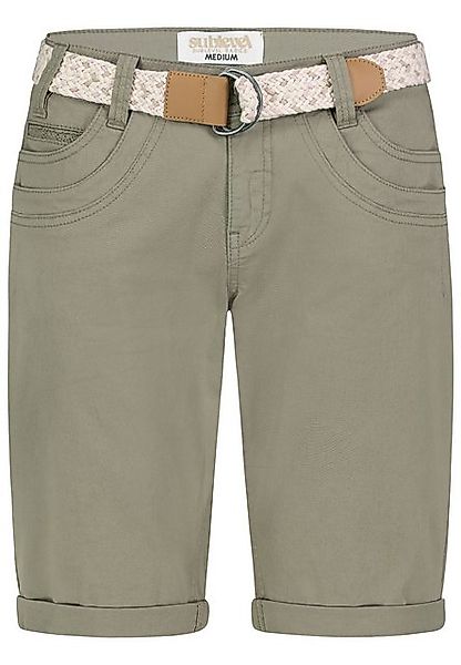 SUBLEVEL Shorts Damen Bermudas kurze Hose Baumwolle Jeans Sommer Chino Stof günstig online kaufen