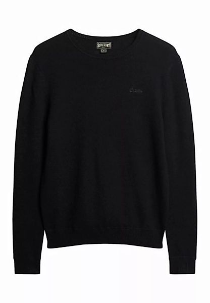 Superdry Sweater Superdry Herren Pullover ESSENTIAL SLIM FIT CREW JUMPER Bl günstig online kaufen