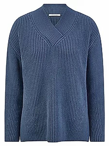 V-Pullover Peter Hahn blau günstig online kaufen