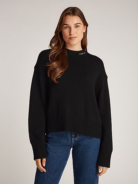Calvin Klein Jeans Strickpullover LOGO EMBRO günstig online kaufen