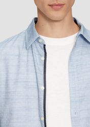 s.Oliver Langarmhemd Slim Fit: Strukturiertes Hemd günstig online kaufen