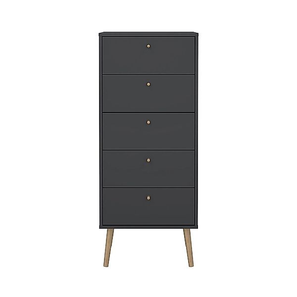 ebuy24 Bodo Kommode 5 Schubladen Matte Grau günstig online kaufen
