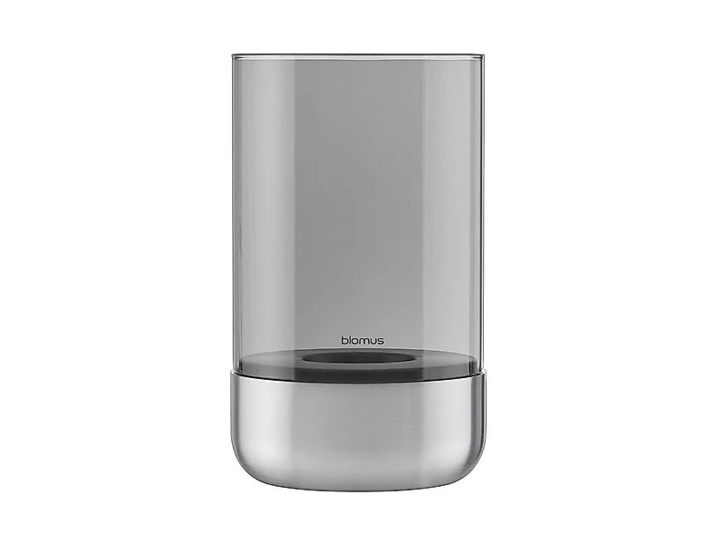 blomus Windlicht CALMA Laterne stainless steel matt glass smoke M 20cm günstig online kaufen