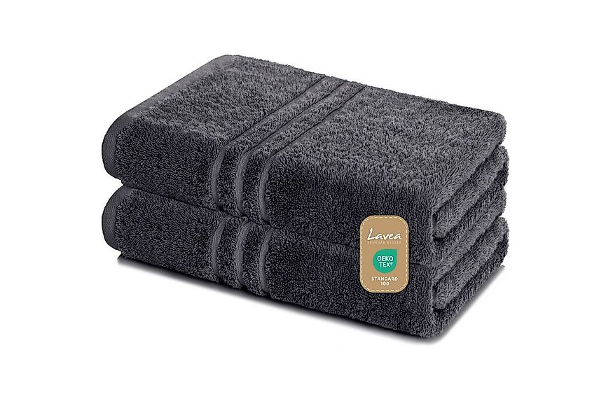 Lavea Saunatuch Set Saunahandtuch 80x200 cm Elena Frottee, Sauna-Handtücher günstig online kaufen