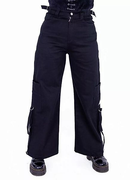 Chemical Black Stoffhose Jetta Gothic Pants Riemen Rave Trousers Industrial günstig online kaufen
