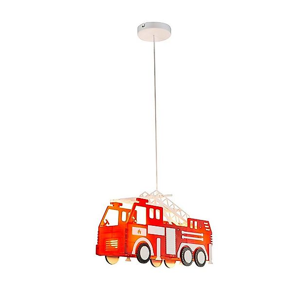 GLOBO LIGHTING Hängeleuchte, Leuchtmittel inklusive, Warmweiß, LED Feuerweh günstig online kaufen