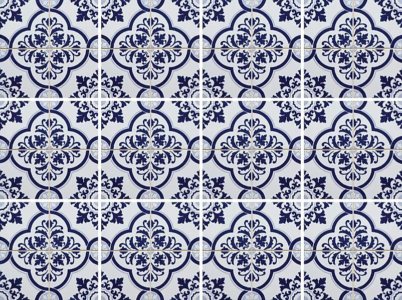 Home affaire Fliesenaufkleber "blaue Ornamente" Stickerfliesen, selbstklebe günstig online kaufen
