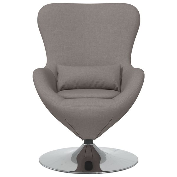 vidaXL Sessel Ei-Stuhl Taupe Stoff (1-St) günstig online kaufen