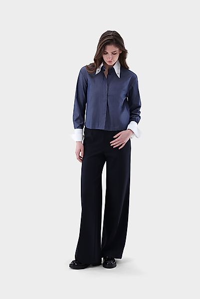 Hemdbluse kurz geschnitten günstig online kaufen