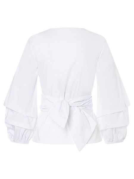 MORE&MORE Klassische Bluse Wickelbluse günstig online kaufen