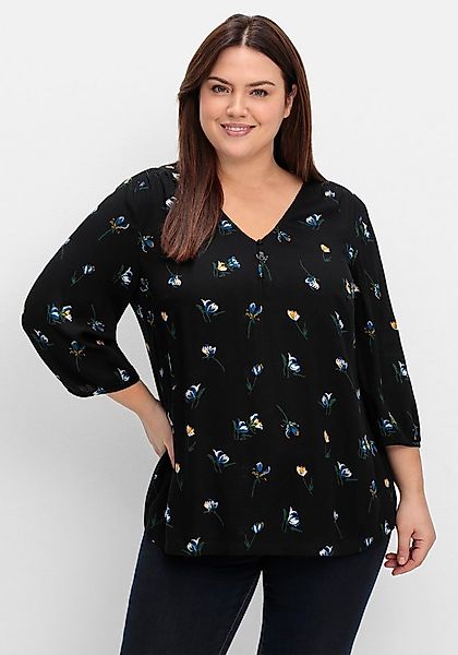 Sheego Klassische Bluse Tunika 3/4-Arm günstig online kaufen