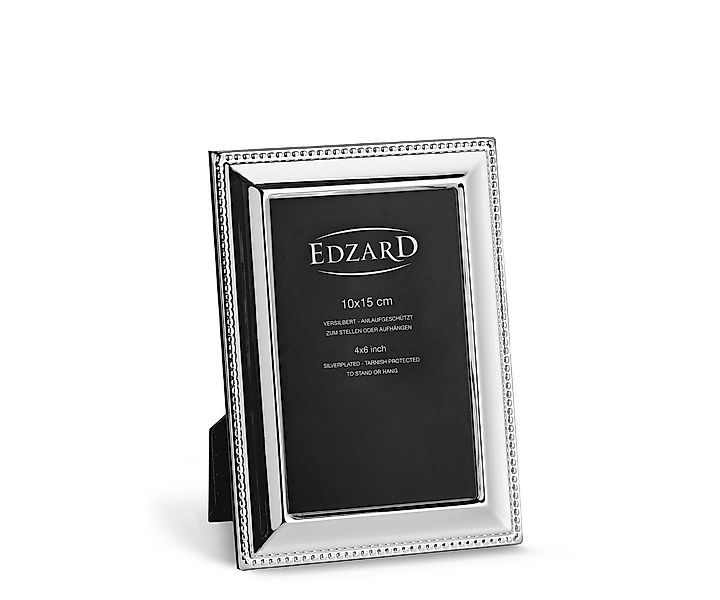 EDZARD Bilderrahmen Perla, Versilbert und anlaufgeschützt, für 10x15 cm Bil günstig online kaufen