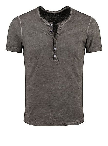 Key Largo Henleyshirt Lemonade vintage Look uni Basic MT00122 mit Knopfleis günstig online kaufen