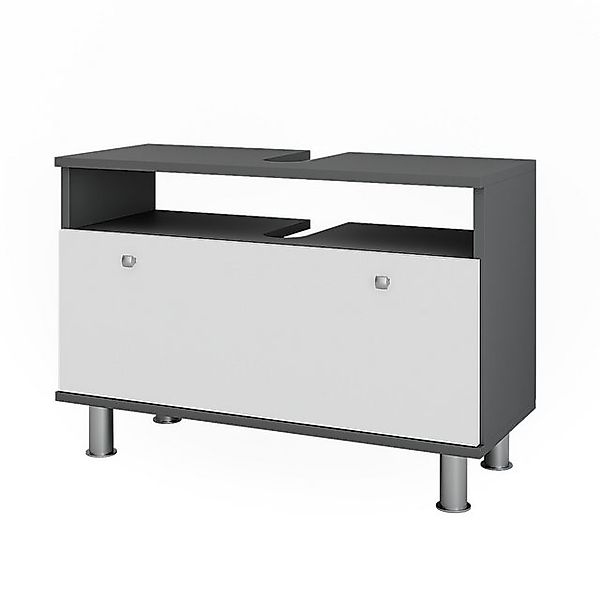 Vicco Waschbeckenunterschrank Fynn, Anthrazit/Weiß Hochglanz, 80.2 x 54 cm günstig online kaufen