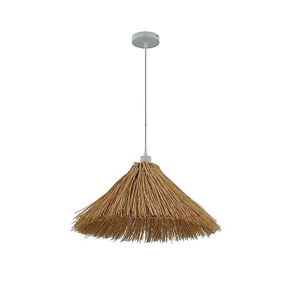 Lindby Hängeleuchte Borys, Ø 55 cm, Seegras, E27 günstig online kaufen