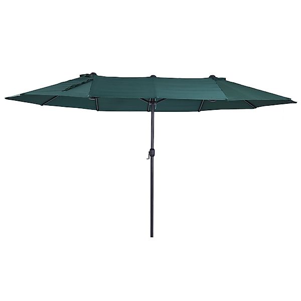 Outsunny Sonnenschirm Terrassenschirm mit Schirmständer Handkurbel, günstig online kaufen