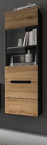 Inn.Furn Hängevitrine Cooper (Vitrine in Eiche Artisan und Grau, 36 x 125 c günstig online kaufen
