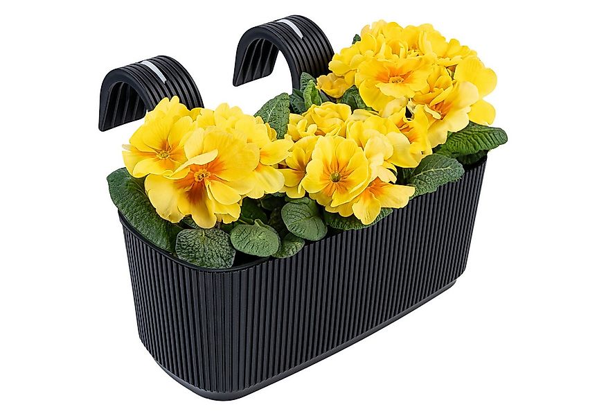 KONZEPT Balkonkasten Blumenkasten mit Halterung – 29 x 19 cm, Balkonkasten günstig online kaufen