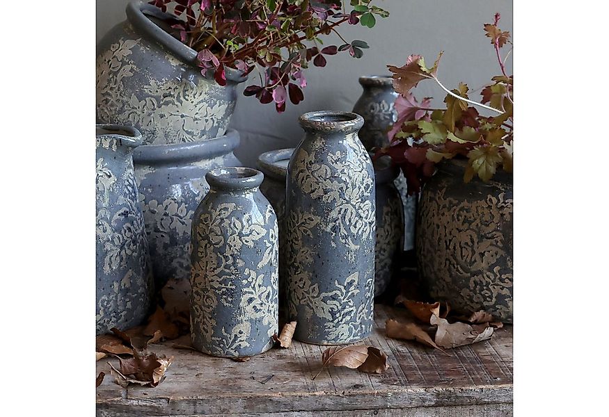 Annimuck Dekovase Chic Antique Antibes Flasche klein mit Intarsien Vase opa günstig online kaufen